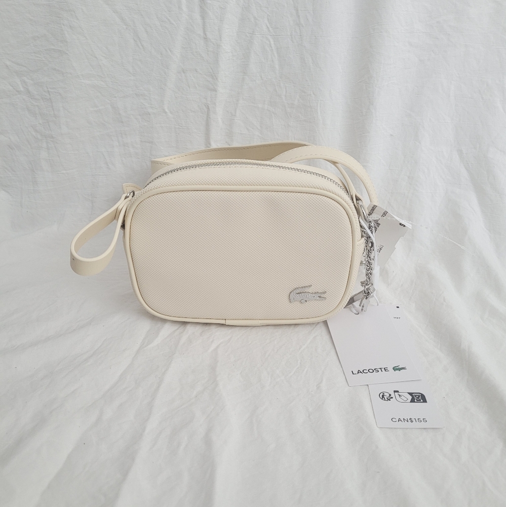 BNWT Lacoste Daily Lifestyle Crossbody Bag In Snow White